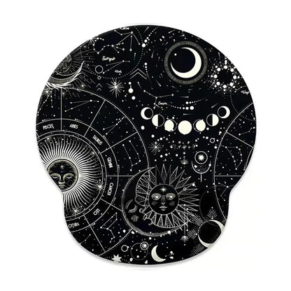 Gift Leopard Mouse Pad Ergonomic Gel Wrist Support Grey Non-Slip Base Wrist Rest Pad Typing and Pain Relief