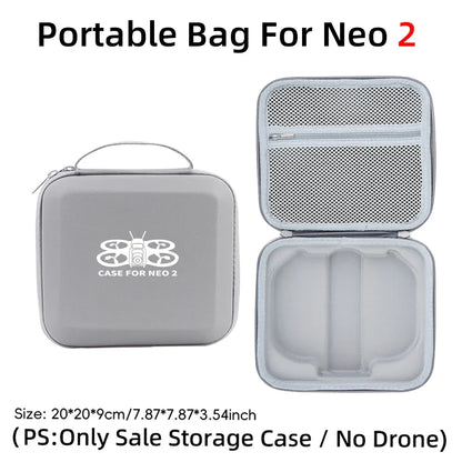 Carrying Shockproof Case For DJI NEO 2 Case Portable Storage Bag For DJI Neo 2 Drone Remote Accessories