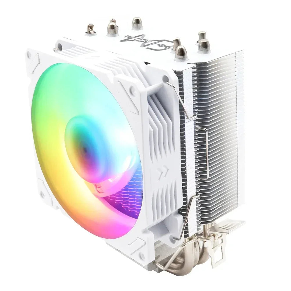 Wovibo 4 Tubo De Calor Cpu  Cooler Fan Ventilador Pwm 4Pin Argb Rgb Intel 115x1200 1700 2011 X79 X99 Amd Am4 Am5 Radiador