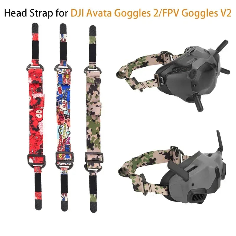 Colorful Headband Soft Elastic Head Strap Adjustable for DJI Avata Goggles 2/FPV Goggles V2 Glasses Accessories