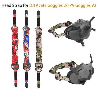 Colorful Headband Soft Elastic Head Strap Adjustable for DJI Avata Goggles 2/FPV Goggles V2 Glasses Accessories
