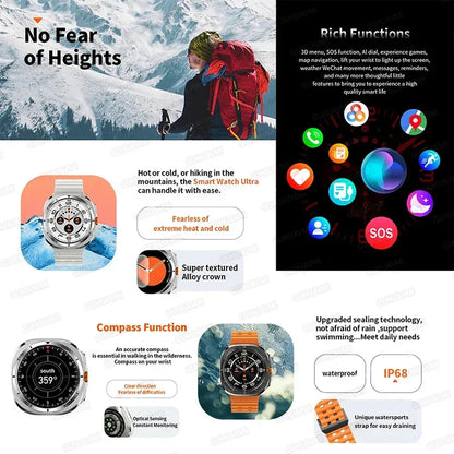2024 New SIM Smart Watch 2.03inch 4G Network GPS Wifi NFC Dual Camera 64G ROM Storage Google Play Small mobile phone Smartwatch