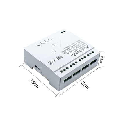 Tuya Smart Home 4CH Relay Module AC/DC 7-32V AC 220V 10A Wifi Switch 4 Channels RF433 Receiver Work With Vioce Alexa Google Home