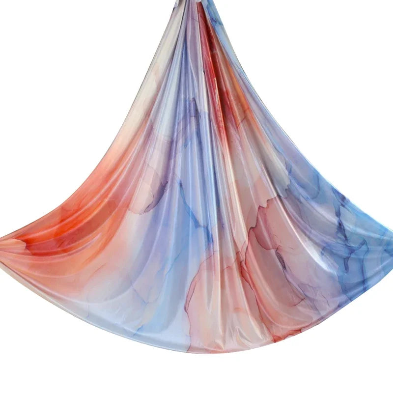 2024 New Aerial Yoga hammock Fabric Flying Pilates Yoga Swing Silk Aerial Anti-Gravity Traction Device Fitness Yoga Home Gym