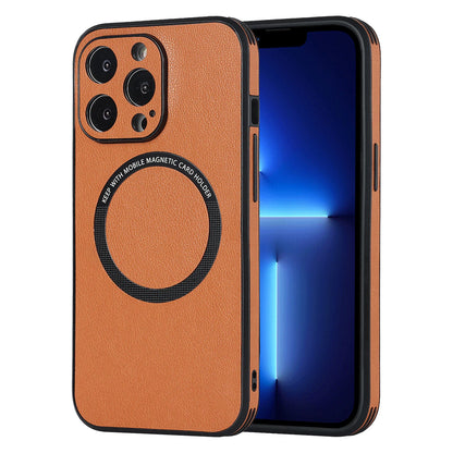 Luxury For Magsafe Wireless Charging Leather Case for iPhone 13 14 12 Mini 11 Pro Max X S XR 7 8 Plus Soft Square Magnetic Cover