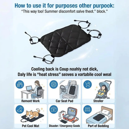 Summer cooling essential: PCM backpack ice pad, student backpack ice pad, 28-degree phase change ice