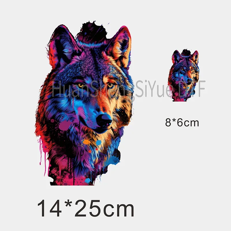 Color Fluid Painting Ironing Sticker Clothes DTF Fashion T-shirt Hoodie DIY Jacket Patch Hot Paste Paper Waterproof
