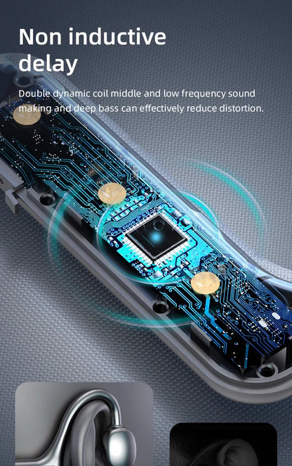 Ks15 Bluetooth Earphone Neck Mounted Wireless Headset With High Power Sound Conduction And Long Battery Life