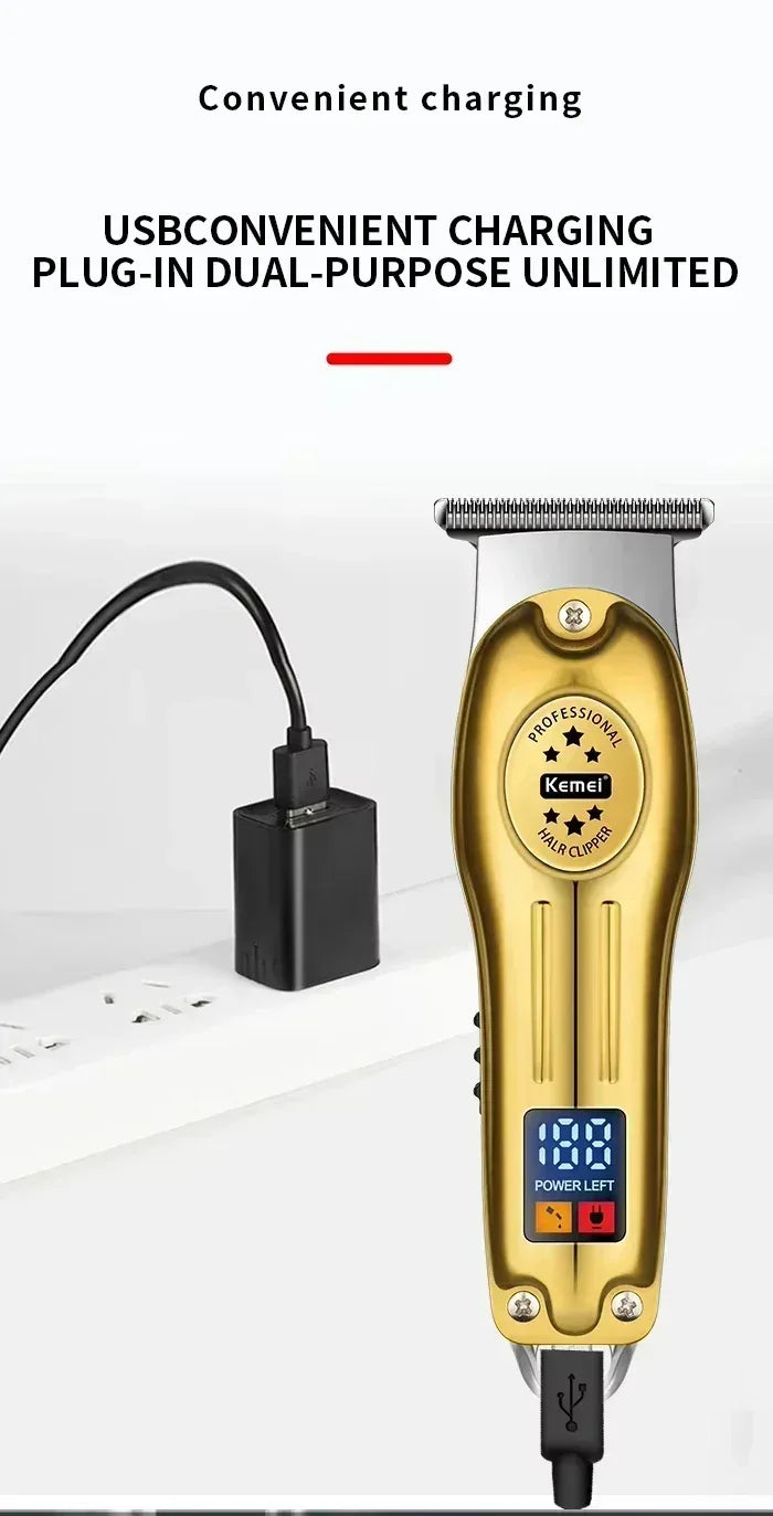 Kemei Professional Electric Hair Clippers Beard Clipper Rechargeable Men's Shaver Hair Trimmer KM-2628 KM-678 KM-2024 Clipper