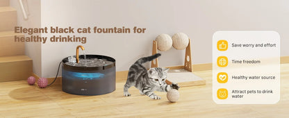 Pet Water Fountain Auto Filter Set Automatic Sensing Cat Drinker 2.1L Recirculate Filtring Drinking for Cat Dog Water Dispenser
