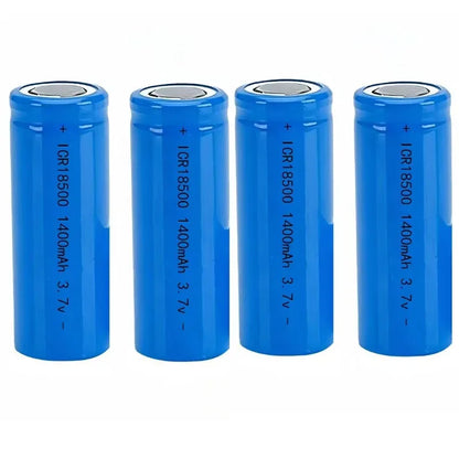 3.7V 18500 rechargeable lithium battery 1400mAh rechargeable battery flashlight strong lighting power tool battery