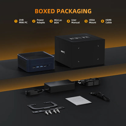 ZXIPC Mini PC AMD Ryzen 7 8745HS  R5-6600H R7-7735HS R7-7840HS DDR5 M.2 NVME SSD  Support 4K HDMI Display/WiFi6/USB3.2/Office