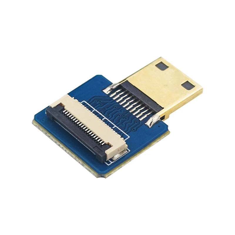 HDMI-Compatible Connector Flex Flat Cable for Raspberry Pi 4 Micro Mini HDMI-Compatible 20pin FFC 10 20 50cmRibbon FPV Orange Pi