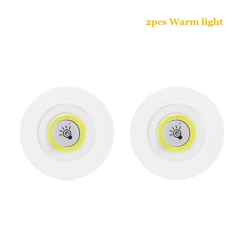 3W Super Bright Cob Under Cabinet Light LED Wireless Remote Control Dimmable Wardrobe Night Lamp Home Bedroom Closet Kitchen