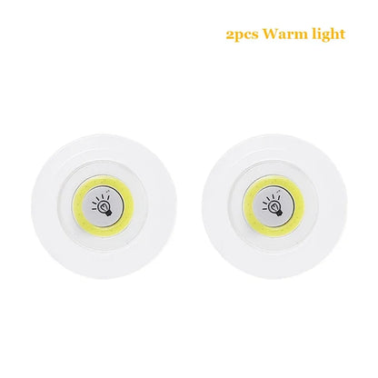 3W Super Bright Cob Under Cabinet Light LED Wireless Remote Control Dimmable Wardrobe Night Lamp Home Bedroom Closet Kitchen