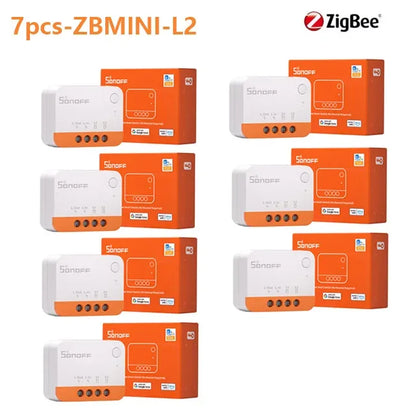 SONOFF ZBMINI-L2 Zigbee DIY Mini Smart Switch Module No Neutral Wire Required Switch Work With Alexa Google Alice Smartthing