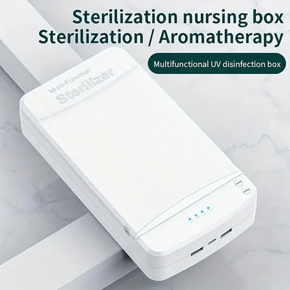 Portable USB Nail Tool Sterilizer with Blue Light – Ideal for Manicure, Tweezers, Scissors, Jewelry, Phones, Watches & Keys