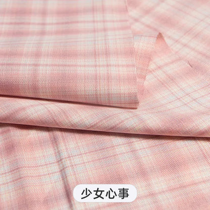 Plaid Fabric By The Meter for Japanese Jk Uniform Skirts Clothing Hair Band Clothes Pillowcases DIY Sewing Textile Anti Wrinkle