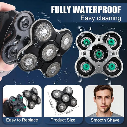 1/2/3Pcs Shaver Replacement Heads Compatible with Balder XR7000/XR1500/XR5 Head Shaver Model  Electric Shaving for Bald Men