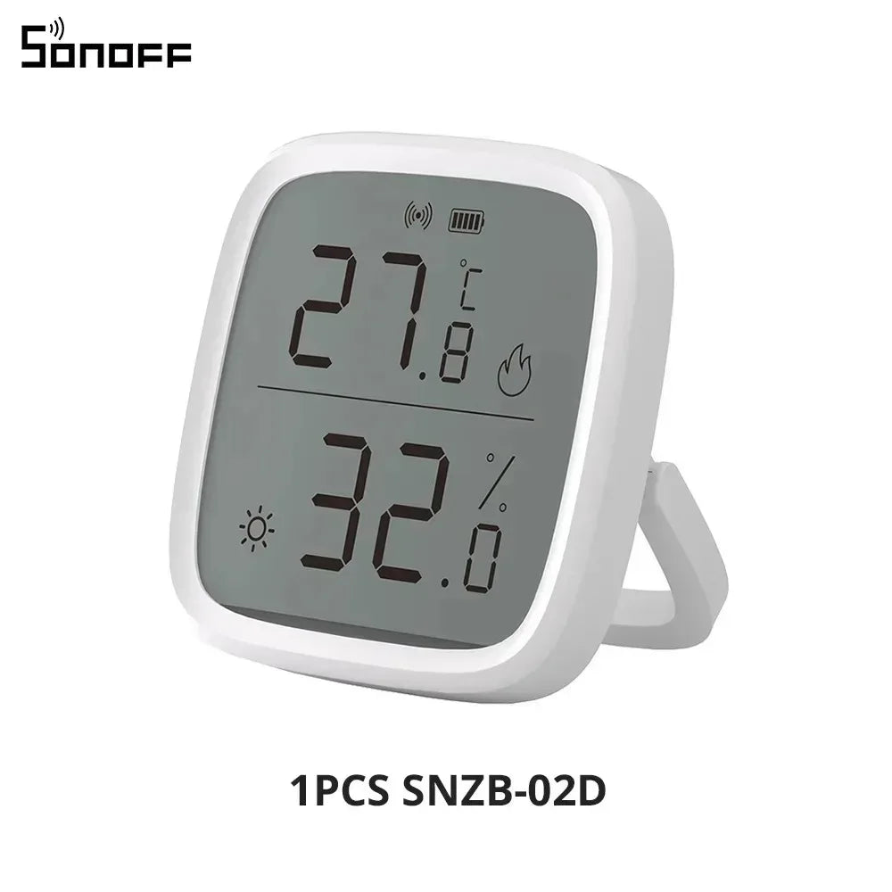 SONOFF SNZB 02D Zigbee Temperature Humidity Sensor SNZB-02D with LCD Screen for EWeLink SONOFF ZigBee Bridge Alexa Alice
