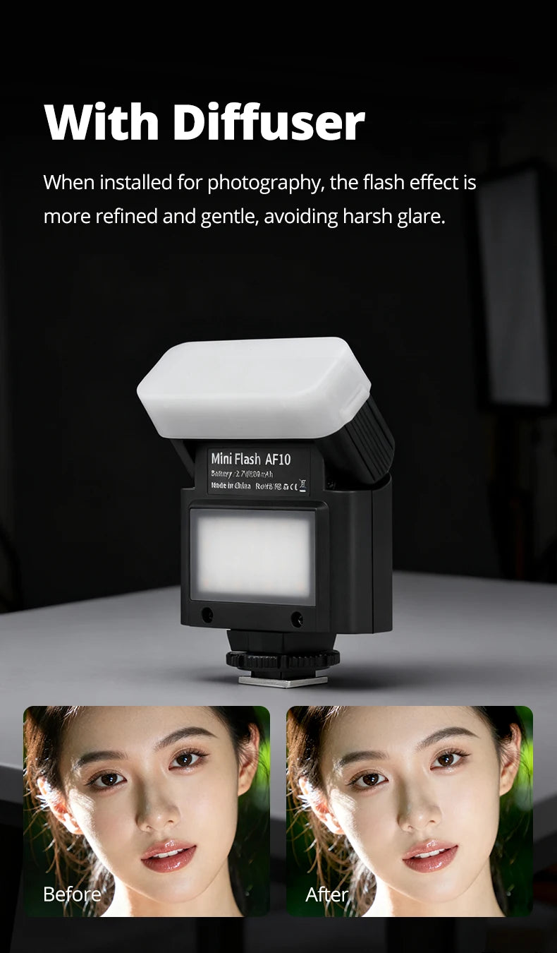 AMBITFUL AF10 Mini Camera Flash Speedlite On-top Flashlight For Sony Canon PENTAX Nikon FUJIFILM OLYMPUS