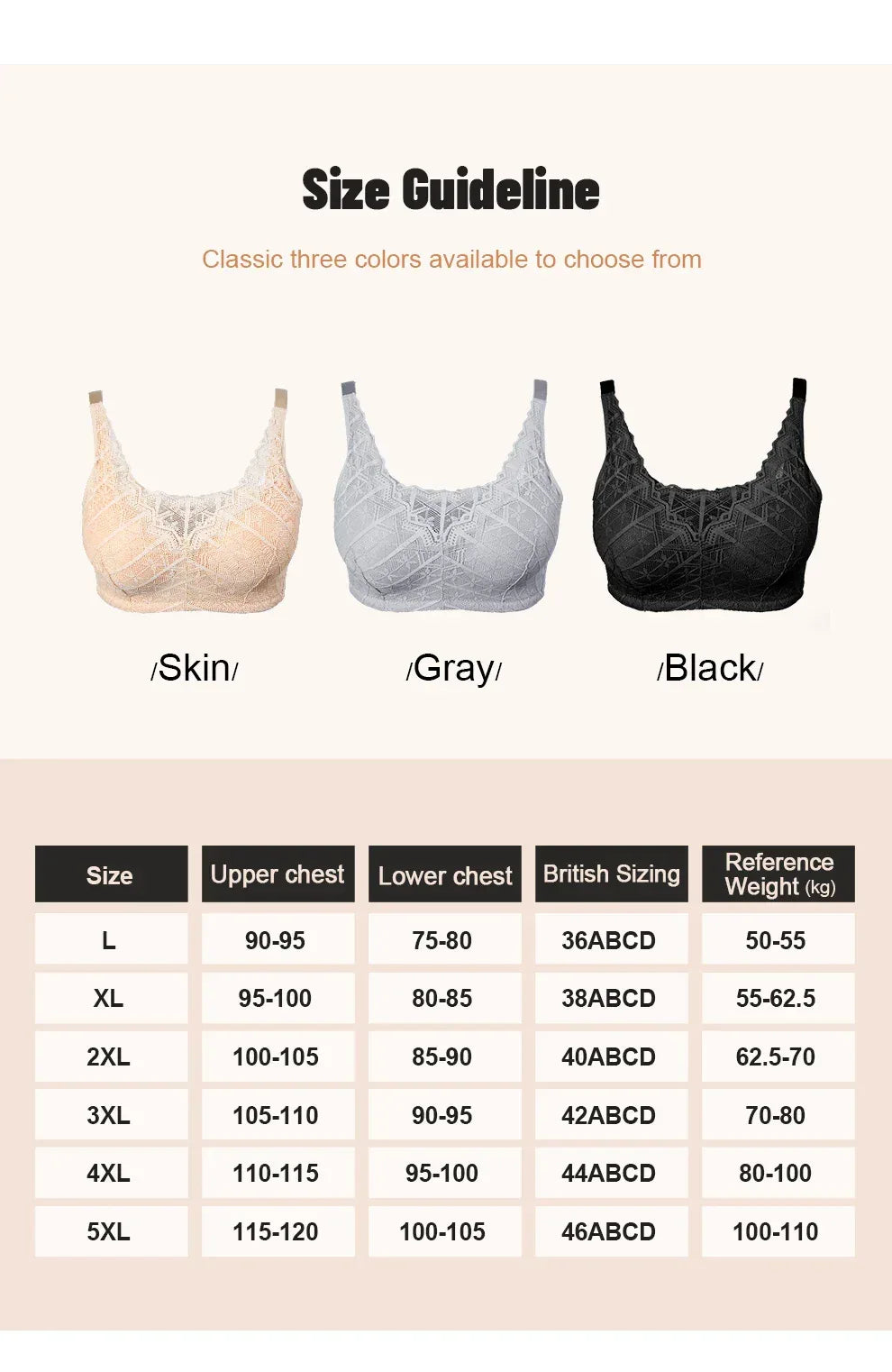 LERVANLA 2566 Strong Breathability Mastectomy Bra Women with Pocket Breast Form Pads Included Adjustable Cotton Comfort  Large
