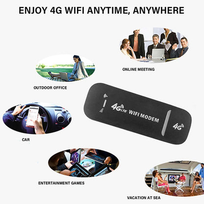4G LTE Wireless USB Dongle Mobile Broadband 150Mbps Modem Stick Sim Card Router Network Card USB Modem Stick for Home Office
