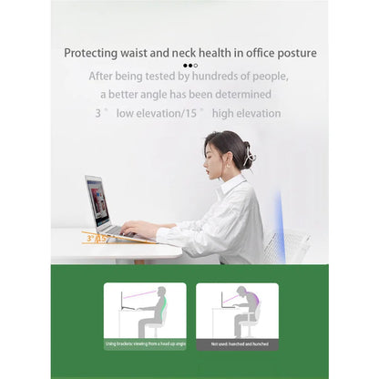 2pcs Foldable Laptop Stand Aluminium Alloy Non-slip Cooling Holder Invisible Universal Notebook Bracket for HP Dell Lenovo