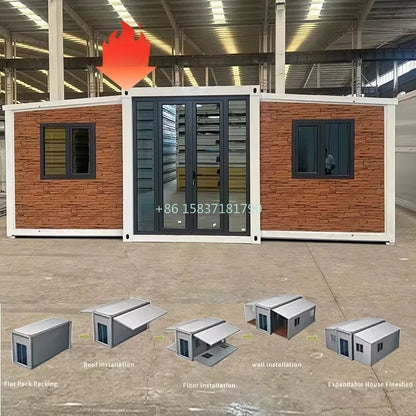 Prefabricated Container House Mobile Expand Container House Portable Small Family Modern Villa Family Waterproof Home Container