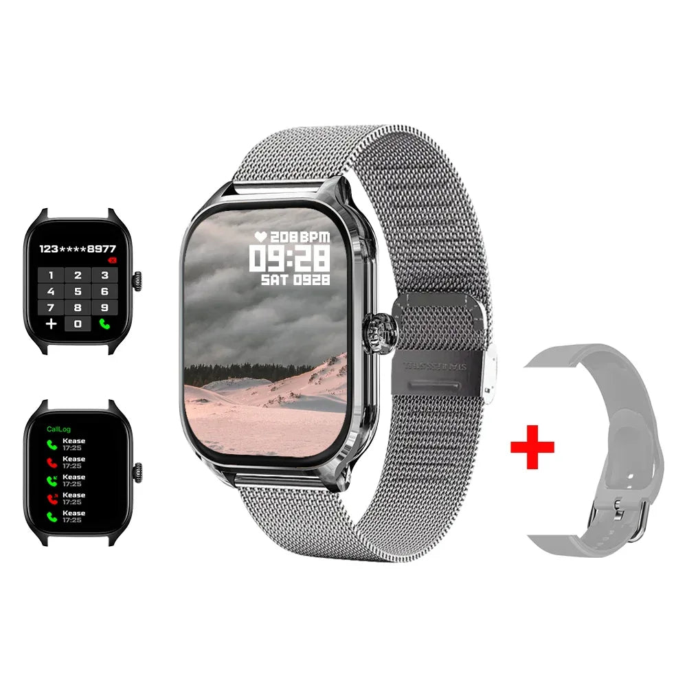 LAXASFIT 2025 New H9 Smartwatch Dial to Answer Calls Calorie Tracking Heart Rate Blood Oxygen Monitoring Bluetooth Smartwatch