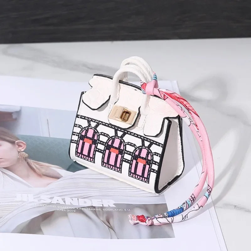 2026 New Mini House Small Bag, Handheld, Portable, Hand Rope, Bluetooth Earphone Bag, Zero Wallet, Multi Functional Small Bag