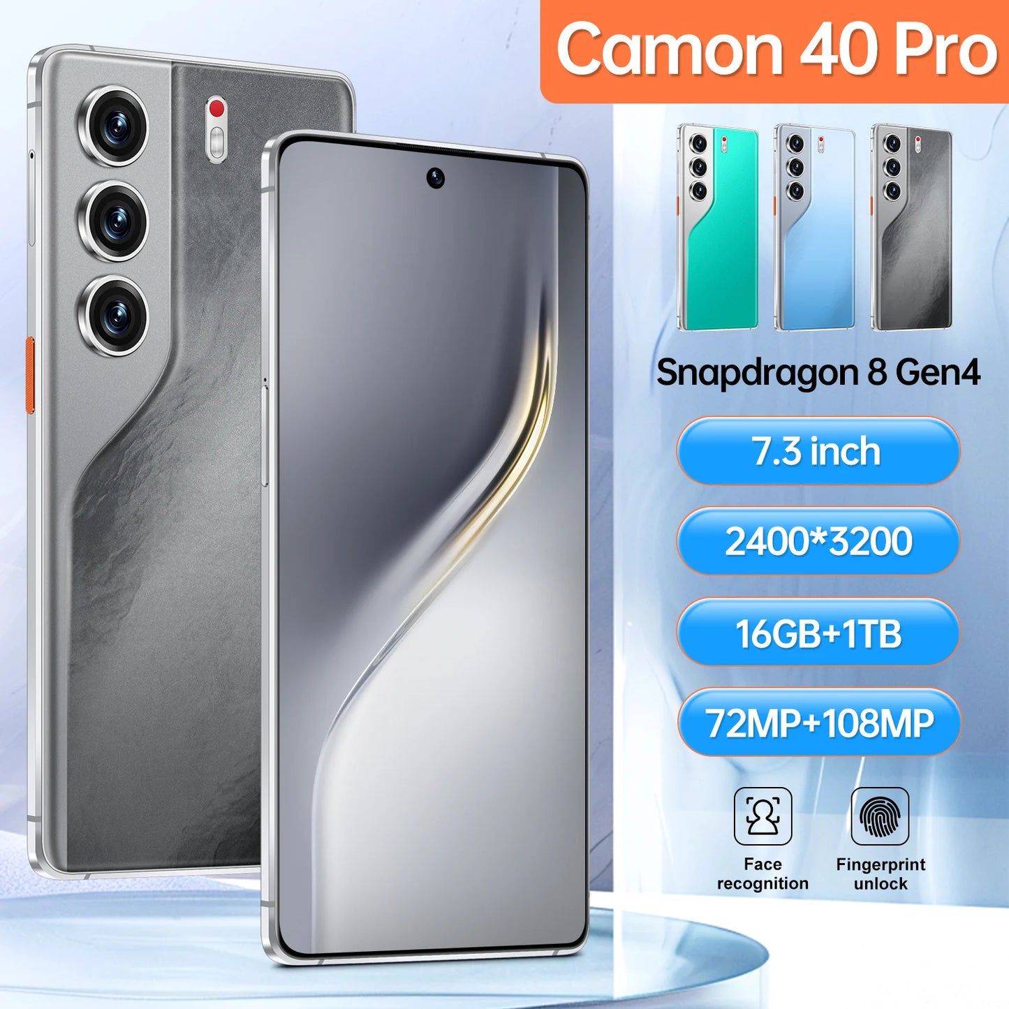 2026 HOT High Quality Silicone Case For Camon 40 Pro 7.3 Inch Smartphone Shockproof Cover Lite Moblie Phones Cases