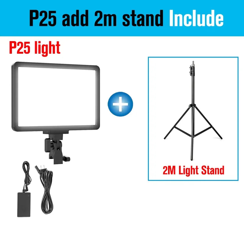 Sokani P25 & P25 kit LED Video Panel Light Studio Filling Light Lamp For Youtube Live Streaming Game Record Video Zoom Meetings
