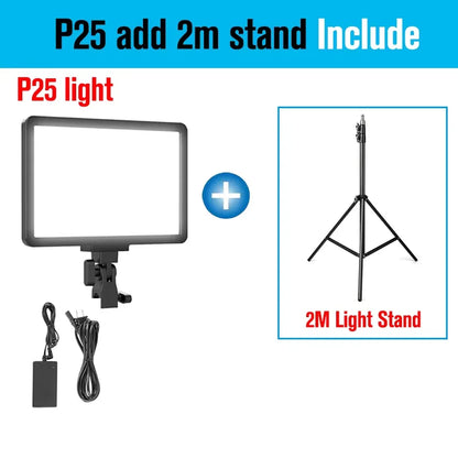 Sokani P25 & P25 kit LED Video Panel Light Studio Filling Light Lamp For Youtube Live Streaming Game Record Video Zoom Meetings