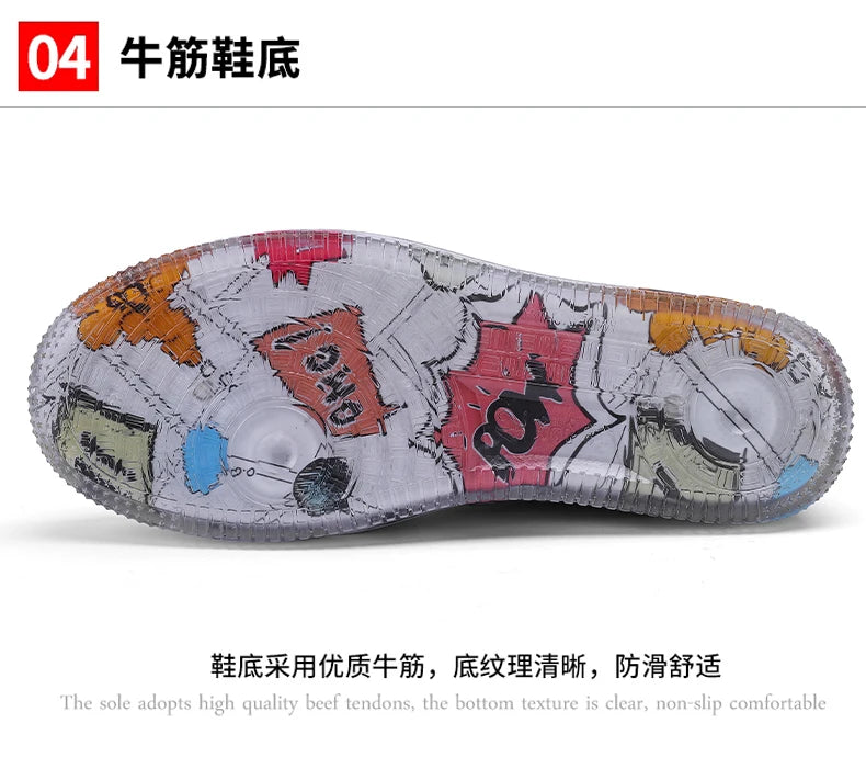Men Rain Boots Fashion Trendy Nude Boots Anti-skid Work Chef Shoes Durable Waterproof Rubber Fishing Shoes Male Sneakers 2023New