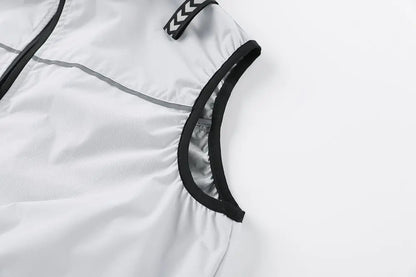 Hooded Cooling Vest Summer USB Charging 5V 12V Cooling Fan Air Conditioner Clothes Sleeveless Breathable Outdoor Sports Travel W