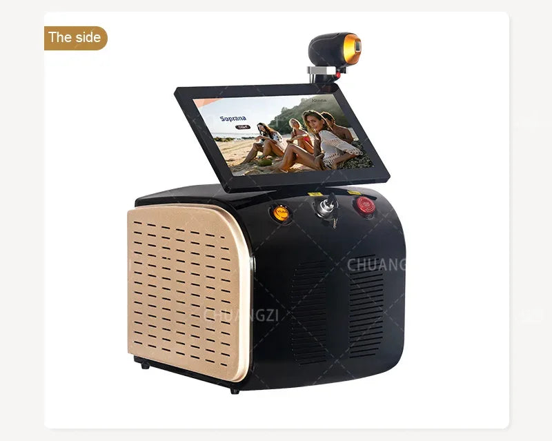 4000W Ice Point Painless 808nm laser Permanent Hair Removal Device 4 Wavelength Semiconductor Laser Full Body Custo