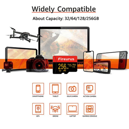 V30 Flash Micro Tf Sd Card 128GB Tarjeta Memoria High Speed  A2 U3 SD Card For Gaming/Drone