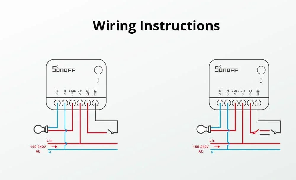 SONOFF MINI R4 Matter MINIR4M Matter Relay Sonoff Mini R4 Extreme Wifi Smart Switch Matter with Alexa Google Home Homekit
