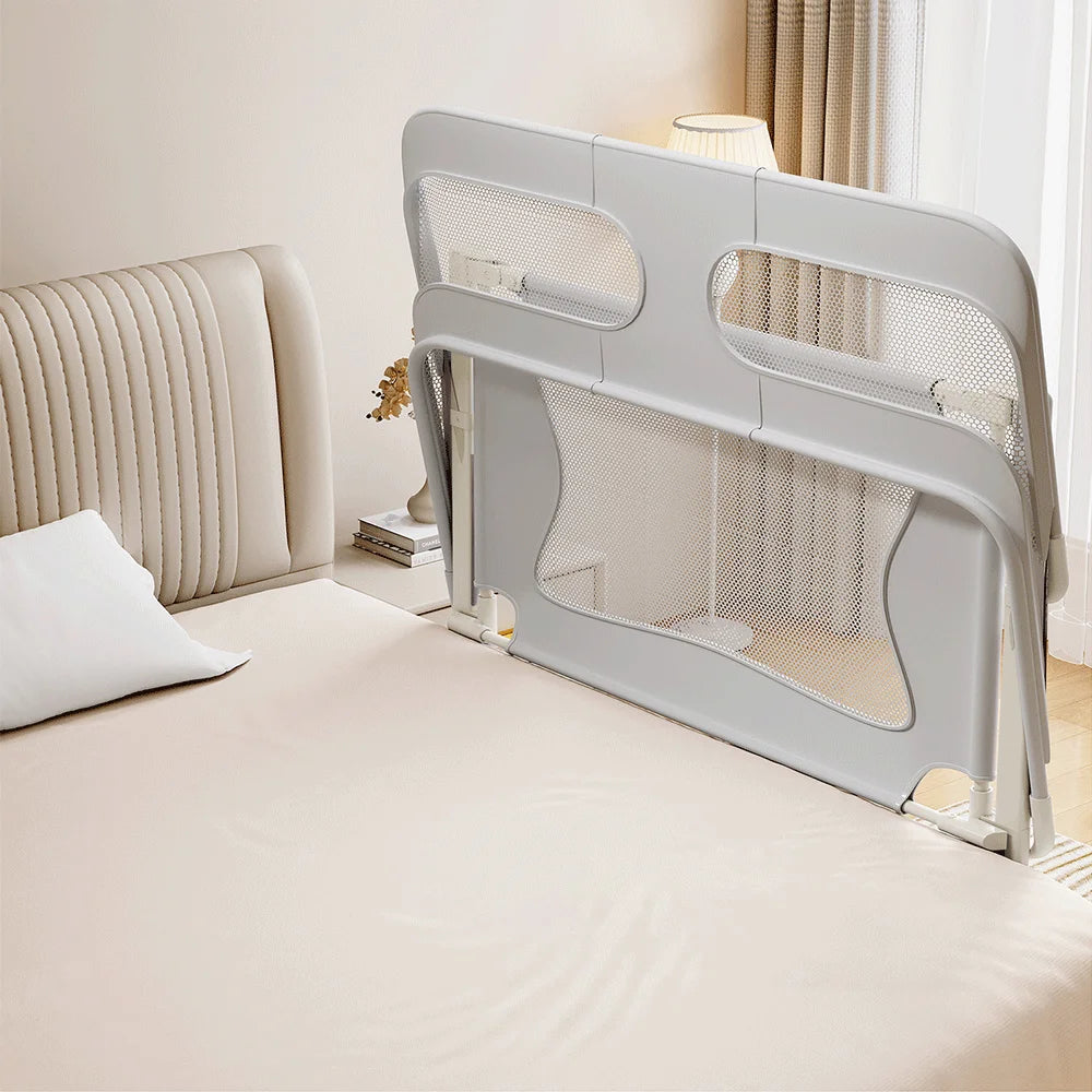 Baby Bedside Crib 120x50cm, Parent Bed Crib, Bed Rail/Fall Protection Alternative for Children's Bed, Baby Box Spring Bed
