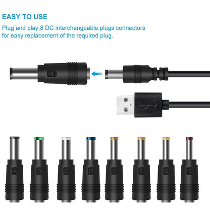 USB To DC Power Line 6.3/5.5/4.0/3.5 Circular Hole Fan Sound Desk Lamp Toy Cleanser Charging Line  Extension Cord Power Cord