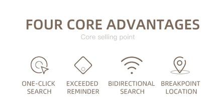 HOMEFISH Mini Bluetooth 5.0 Tracker AntiLost Device Round Pet Kids Bag Wallet Tracking Smart Finder Locator