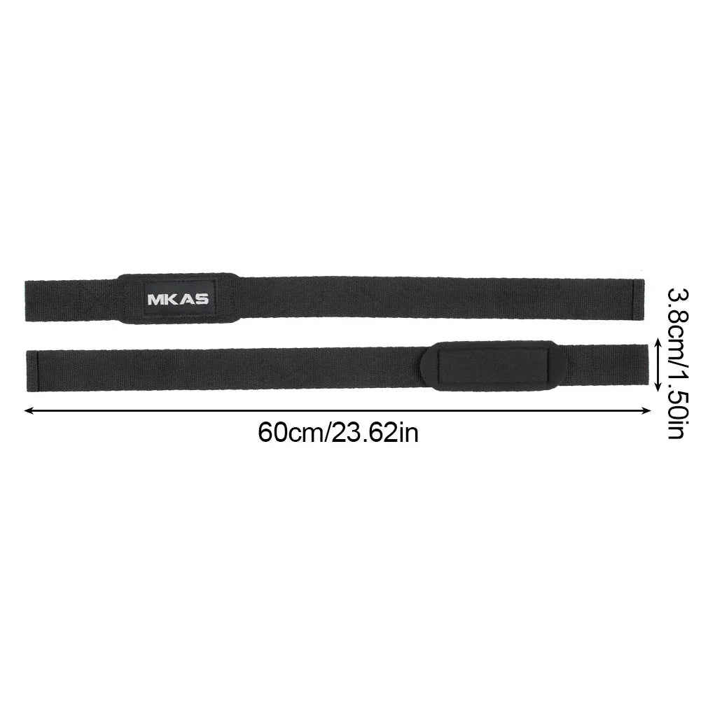 1Pair Non-slip Strap Gym Dumbbell Workout Weights Lifting Straps Crossfit Fitness Equipment Wrist Wrap Lift Exercise Training
