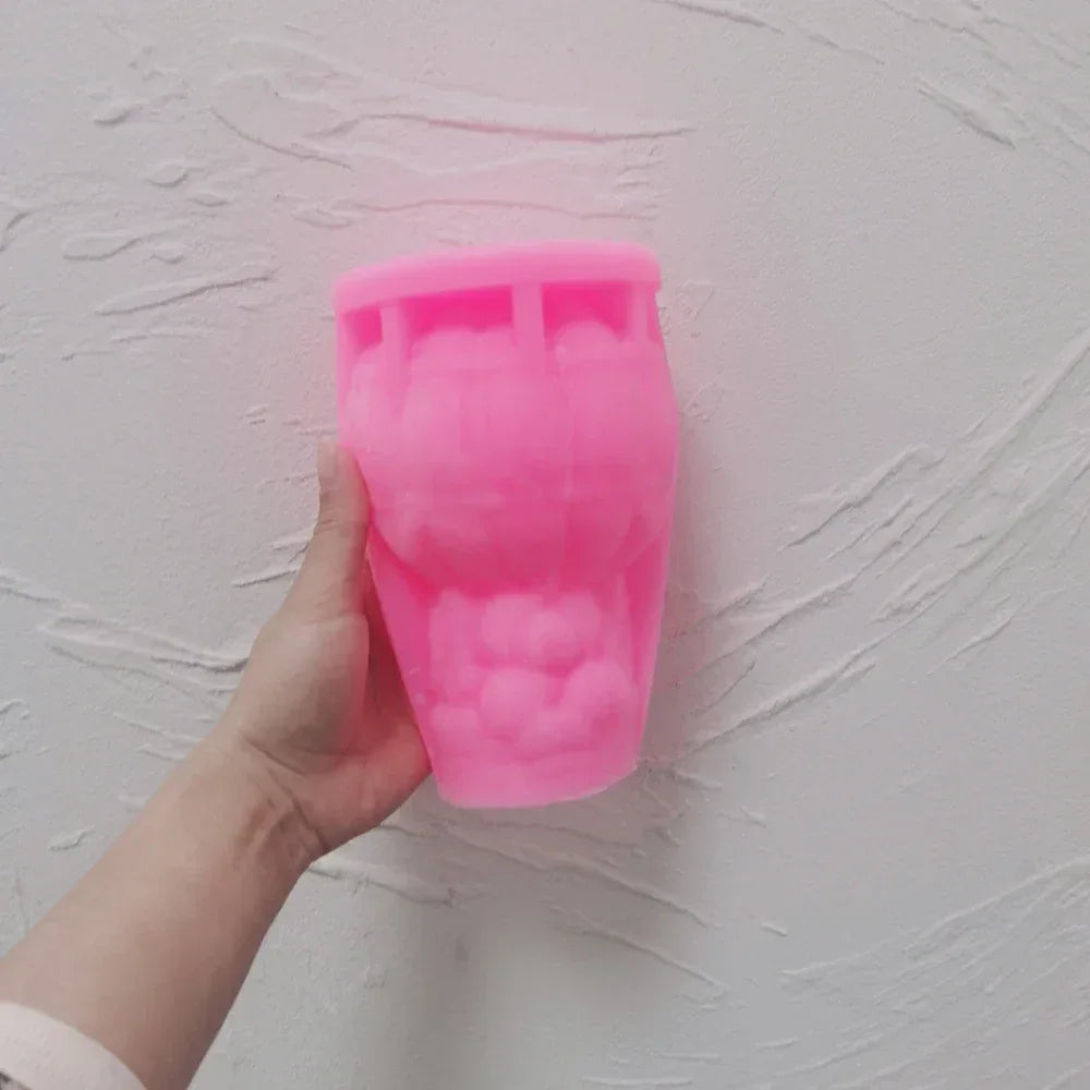 Teddy Bear in A Balloon Candle Mold Valentine's Day Gift idea sitting Bear Hot Air Balloon Silicone Mold Home Decor Wedding Gift