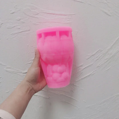 Teddy Bear in A Balloon Candle Mold Valentine's Day Gift idea sitting Bear Hot Air Balloon Silicone Mold Home Decor Wedding Gift