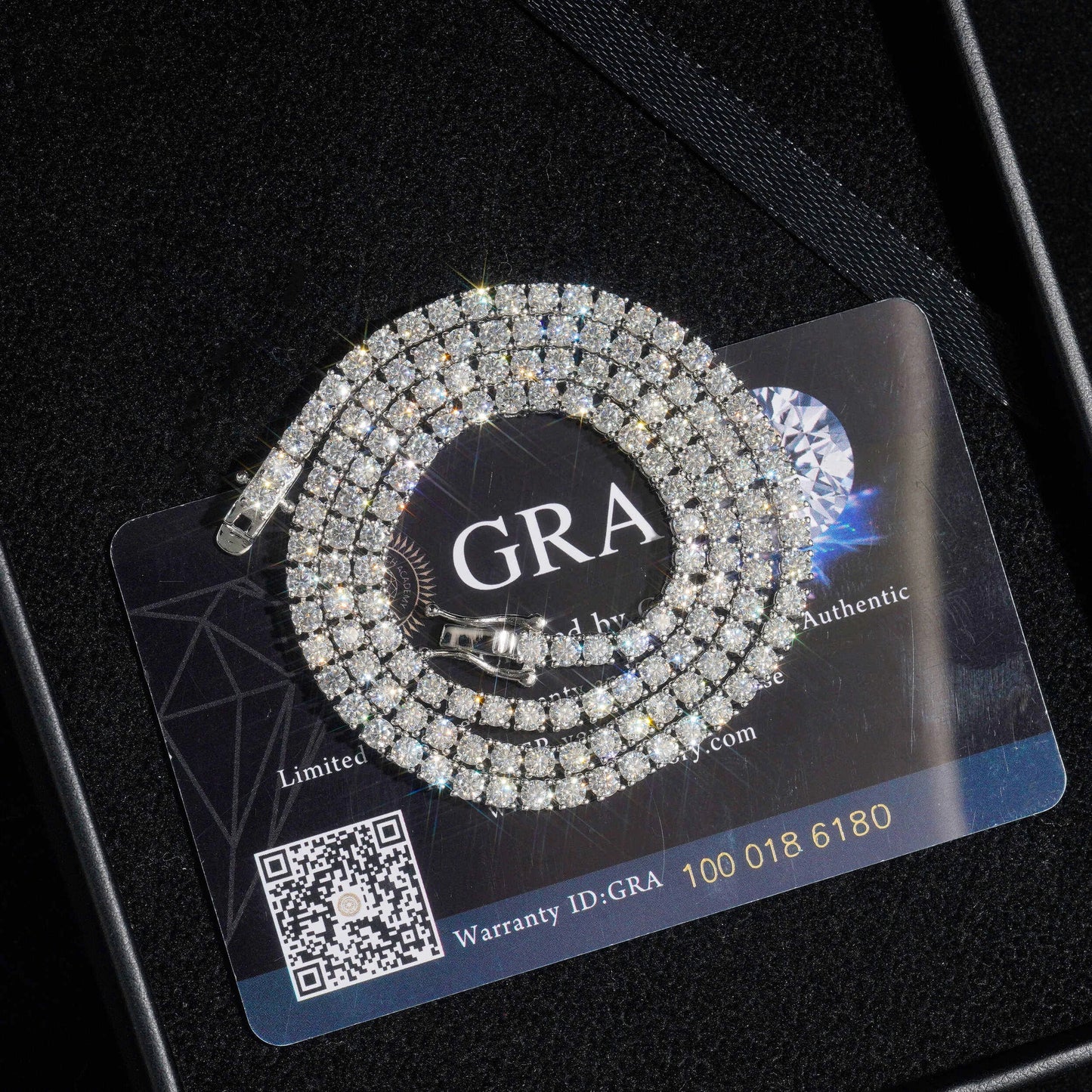 Luxury  Jewelry VVS Moissanite  Sterling Silver 925 Fashion Moissanite Tennis Chain Bracelet and Necklace For Women