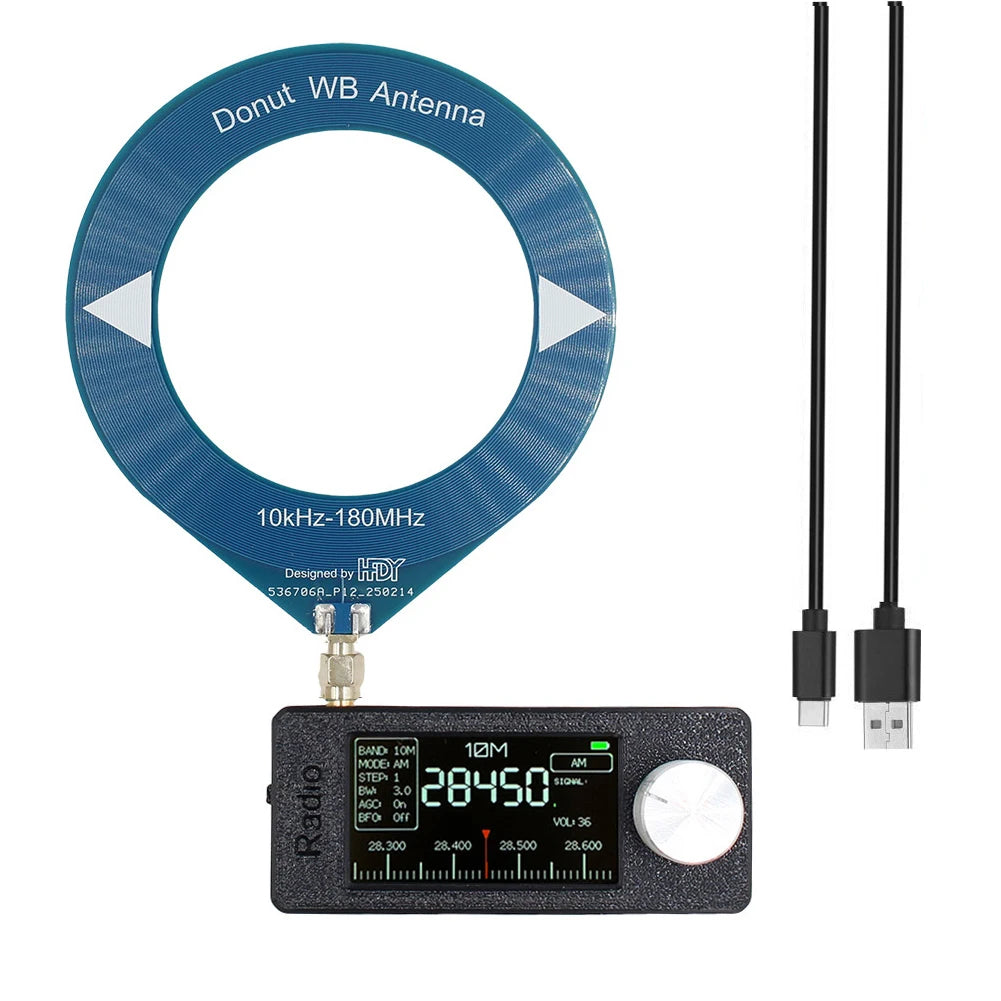 SI4732 0.5-108mhz Portable Radio 1.9inch IPS Screen Pocket Mini Radio LSB USB AM FM FM/AM Radio HF SW MW VHF Radio