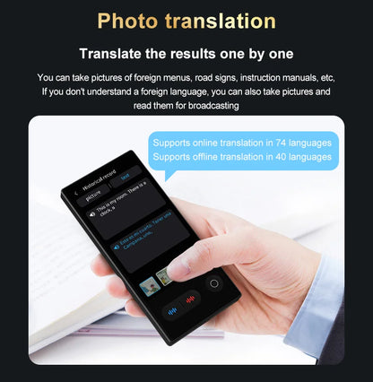 Language Translator Device 148 In Real-time Online Languages Translation Device Portable AI ChatGPT Photo Intelligent Translate