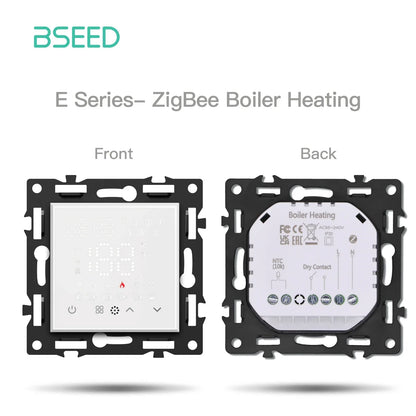 BSEED Zigbee Thermostat Modules Room Temperature Controller of Water/Electric Floor Heating Gas Boiler Tuya APP Work with Alex