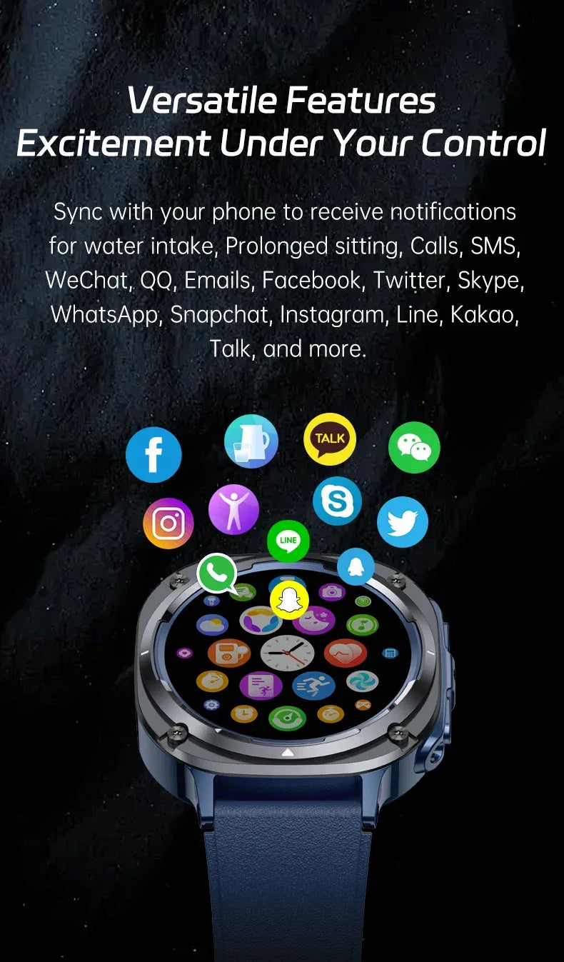 BWSMRIG New Men Smart Watch IP68 Waterproof Bluetooth call  Heart Rate Sleep Monitoring Sport Fitness Smartwatch for Android IOS